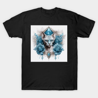 Sphynx And Roses T-Shirt